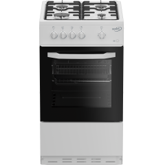 Zenith ZE501W 50cm Single Oven Gas Cooker with Gas Hob - White